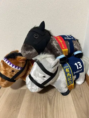 경주마 봉제 인형 두라에레데 골드십 두두스
