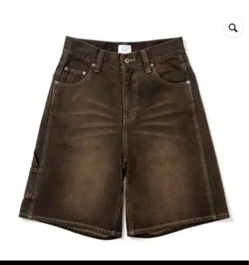 BlessU 브라운 데님 숏팬츠