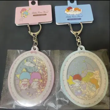 키키라라 50주년 산리오 리틀트윈스타 리퀴드 키링 SD 레트로