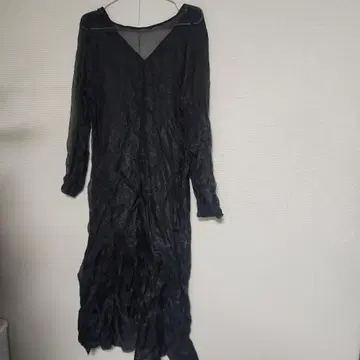 메종 넘버 에이트 오간자 블랙 원피스