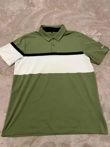 [ 컨디션 최상 ] NIKE 피케 셔츠 남성용 골프웨어 카키 L