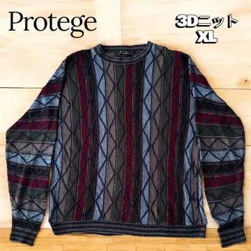 USA 빈티지 3D 니트 y2k Coogi 멀티 컬러 구제 의류