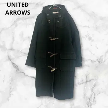 유나이티드 애로우즈 더플 코트 다크 그린 울 100% S