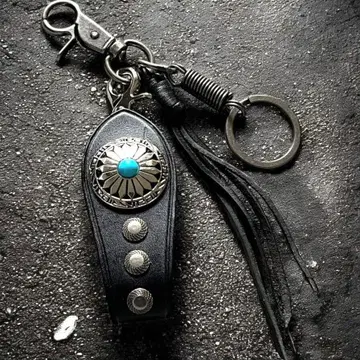 천연 가죽 키링 남성용 키케이스 가죽 콘초 아메카지 열쇠 3