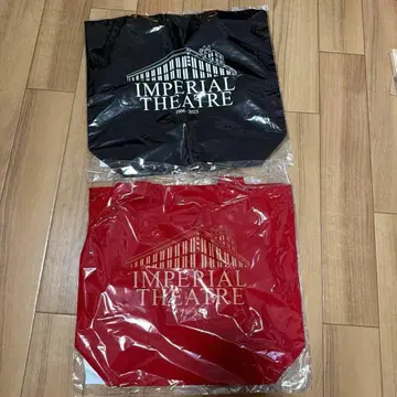 [ 미개봉 새상품 ] 제국 극장 클로징 기념 토트백 블랙 레드 세트