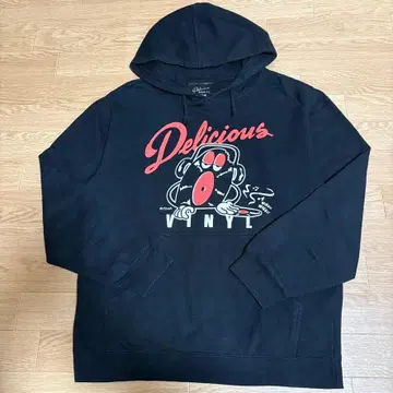 Delicious Vinyl 블랙 후드티 M