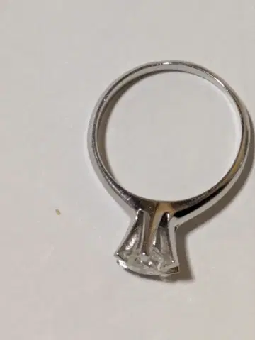 실버 다이아몬드 일석 반지