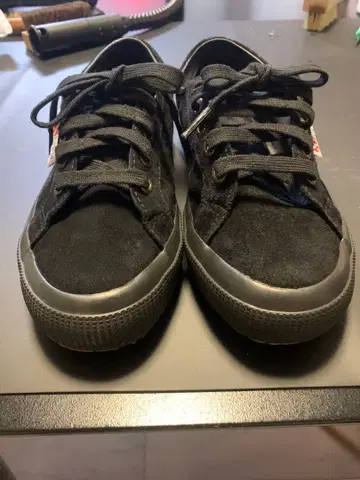 superga 스니커즈 EU36 블랙 스웨이드 스니커즈