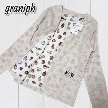 새상품 graniph 까마귀 빵집 가디건