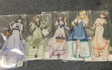 청춘 돼지 시리즈 세일러 원피스 아크릴 스탠드 5인 세트