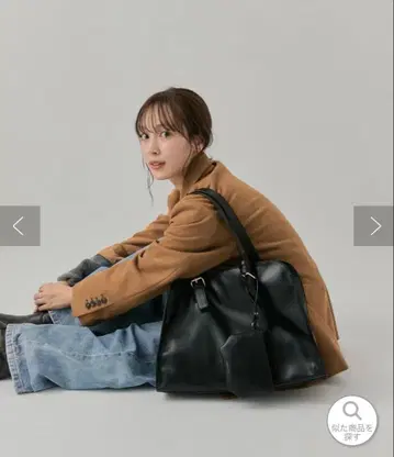 mystic 스티치 라인 보스턴 BAG 브라운