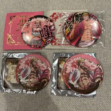 원피스 도플라밍고 캔뱃지 4개 세트