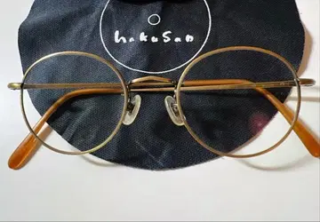 하쿠산 안경 ST TITAN BOSTON 앤틱 골드