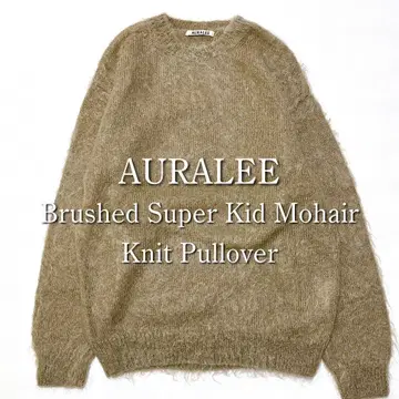 정가 44,000엔 오라리 브러쉬드 슈퍼 키드 모헤어 니트 새상품급