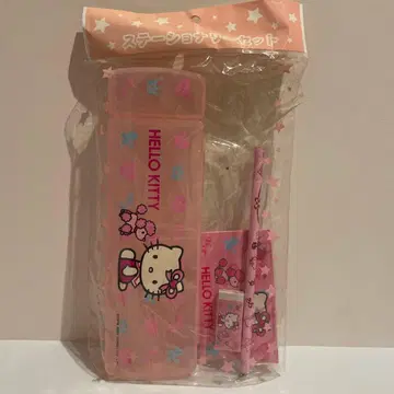헬로키티 키티 펜 케이스 지우개 메모장 문구 헤이세이 레트로