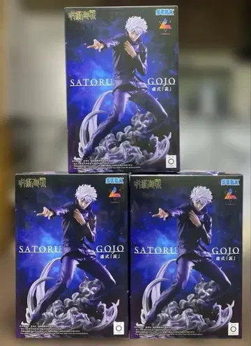 주술회전 고죠 사토루 피규어 루미나스타 3체