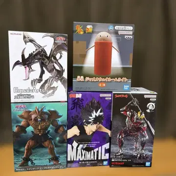 유희왕 유유백서 등 피규어 5종 세트