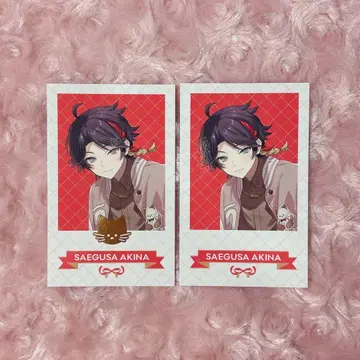 니지산지 사에구사 아키나 화이트데이 2024 폴라로이드풍 카드