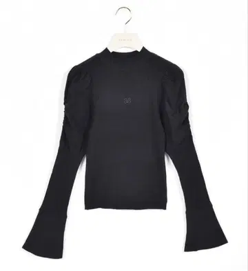 [택 포함 새상품] An MILLE 리브 니트 안미르 블랙