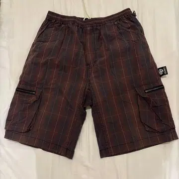 MILKBOY 체크 무늬 카고 숏팬츠