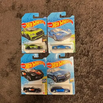 핫휠 미니카 세트 4대
