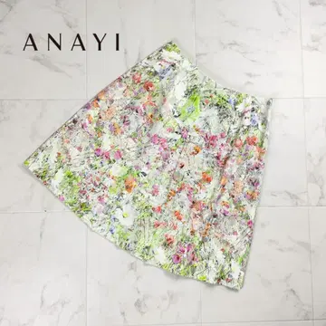 새상품급 ANAYI 플레어 스커트 멀티 컬러 사이즈 38*PC765