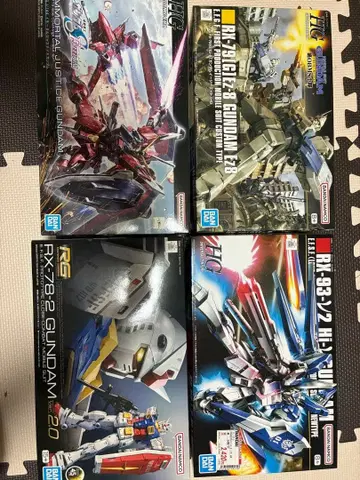 건담 프라모델 세트 HG RG 4점