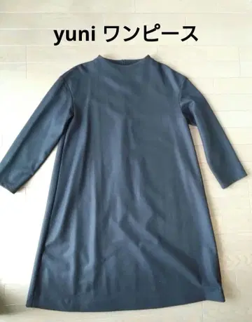 yuni 보틀넥 A라인 튜닉 원피스