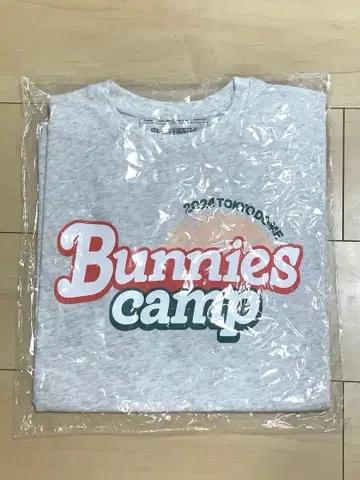 NEWJEANS Bunnies camp T셔츠 그레이 미개봉