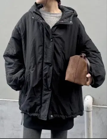 충전솜 오버 사이즈 몬스터 후드티 코트