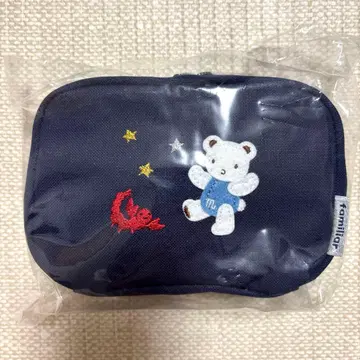 familiar 별자리 모티브 자수 파우치 네이비