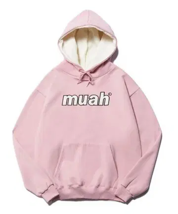 muah 핑크 후드티 FREE