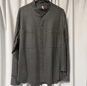 24A/W GALERIE VIE MEN 라이트 플란넬 스탠드 카라 셔츠