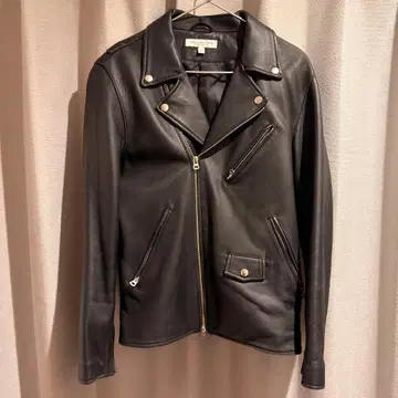 [ URBAN RESEARCH ] 램 가죽 더블 라이더스 블랙 L 사이즈