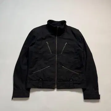 00s multi zip cotton jacket