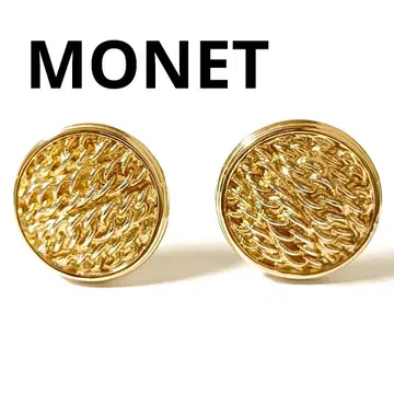 새상품급 모네 귀찌 골드 서클 라운드 빈티지 MONET