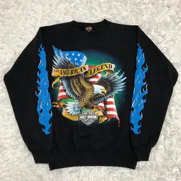 할리데이비슨 맨투맨 블루 프레임 이글