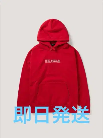 IDEASWAM 후드티 M 레드 빨간색