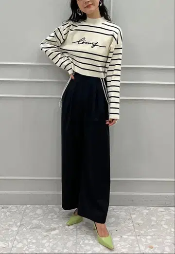 eimy istoire 에이미 펄 체인 서스펜더 팬츠 슬랙스