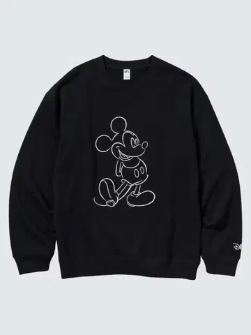 [ 새상품 ] 미키 라인 아트 맨투맨 3XL