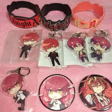 기사A 기사X 바유 캔뱃지 아크링 키링 1st 러버 밴드