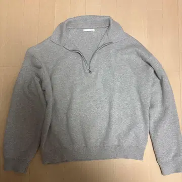 ZARA 그레이 하프 지퍼 맨투맨
