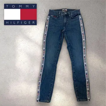 TOMMY HILFIGER 데님 사이드 라인 로고