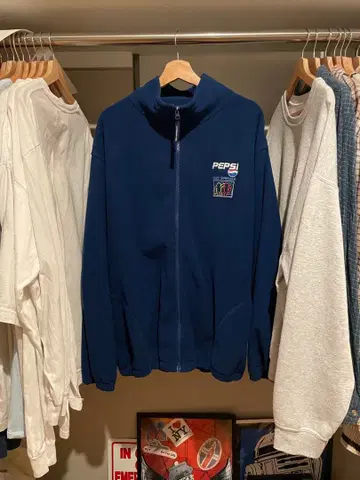 PEPSI Keith Haring 플리스 자켓 네이비