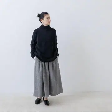 택 포함 evam eva 울 롱 스커트