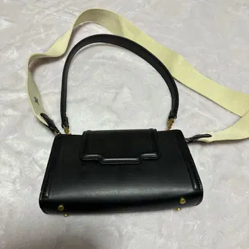 자라 ZARA 블랙 숄더백 캔버스 스트랩