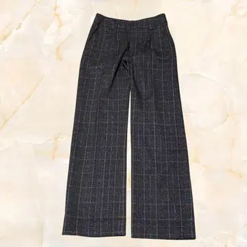 FREE'S PHRASE 글렌체크 와이드 팬츠 S