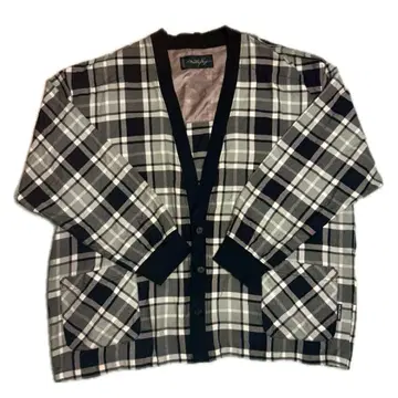 밀크보이 깅엄 가디건 자켓 프리 사이즈