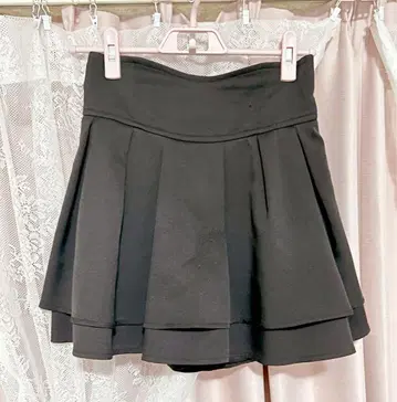 미셸 마카롱 슬림 레그 스커트 블랙 미니 M