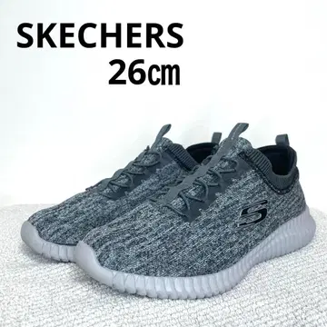 SKECHERS 스케쳐스 경량 니트 스니커즈 26cm 그레이
